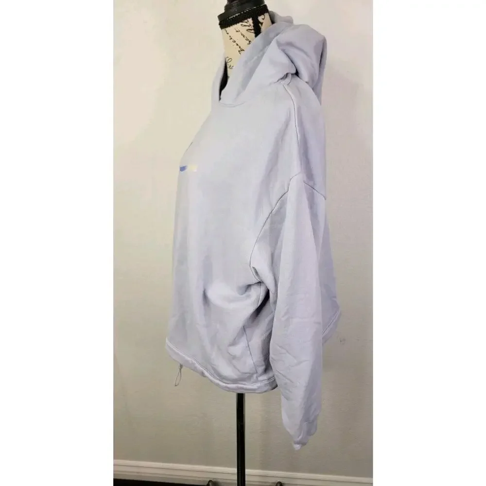 Nike Sportswear Hooded Sweater Womens SZ XL Easy Fleece Hoodie Blue DD5780-057…